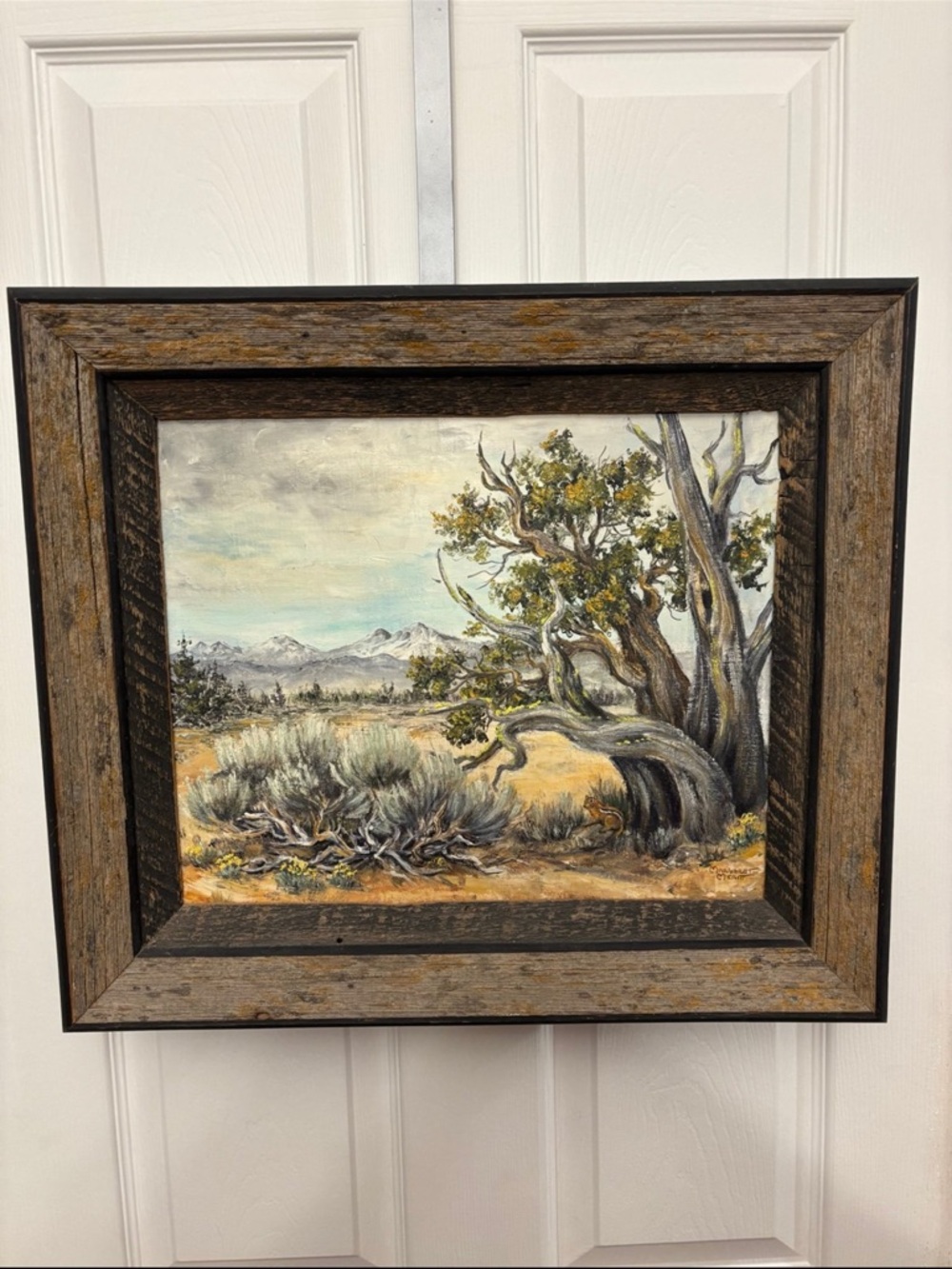MARGARET MERRITT BEND OREGON TREE OIL PAINTING ART WALL HANGING